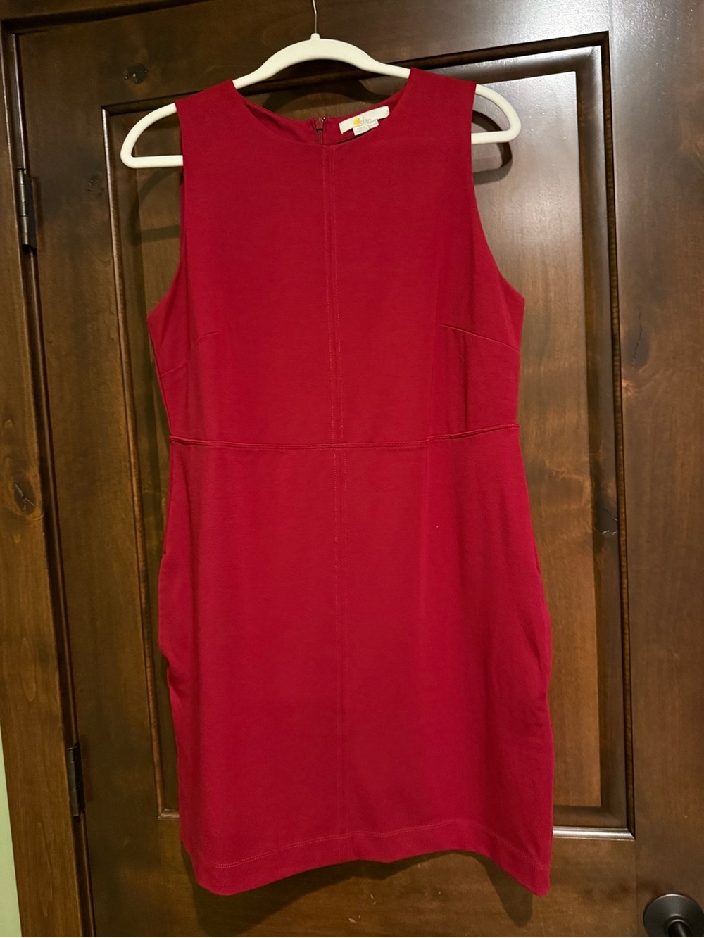 Boden Sleeveless Red Midi Sheath Dress